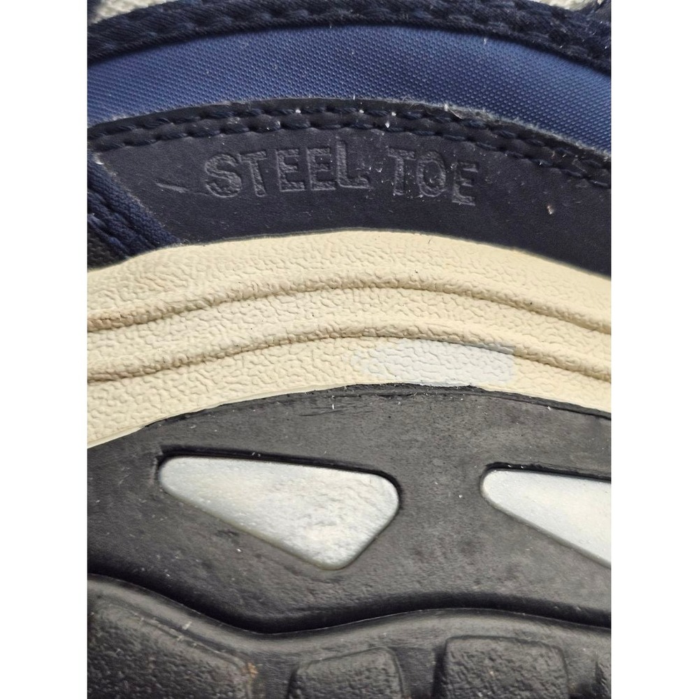 Skechers Steel Toe Work Shoes Men's Sz 12 Navy Blue Grey Chunky Utility Sneakers - Picture 10 of 13
